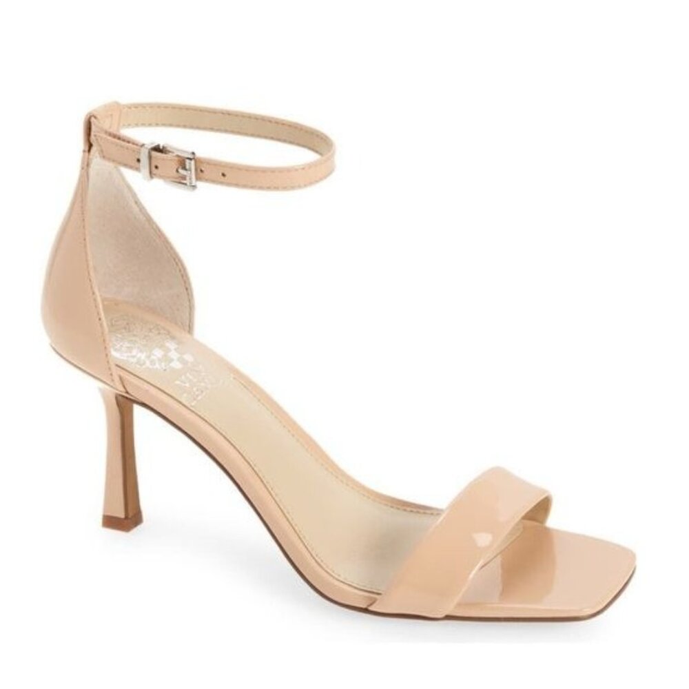 Vince Camuto Nude Patent Leather Heels